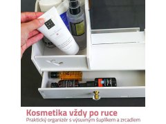 Organizér na kosmetiku se zrcadlem 2