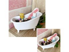 Organizér na kosmetiku - vanička - bílá 6