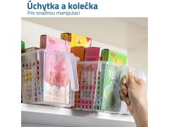 Organizér na potraviny s úchytkou a kolečky 2