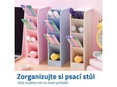 Organizér na psací stůl - modrý 3