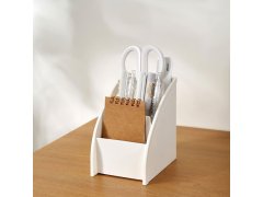 Organizér na stůl s&nbsp;přihrádkami - bílý