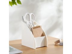 Organizér na stůl s&nbsp;přihrádkami - bílý 2