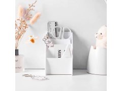 Organizér na stůl s&nbsp;přihrádkami - bílý 7