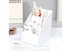 Organizér na stůl s&nbsp;přihrádkami - bílý 8