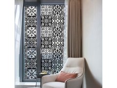 Ozdobná fólie na okno - vintage mozaika