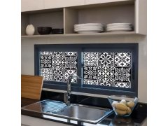 Ozdobná fólie na okno - vintage mozaika 3