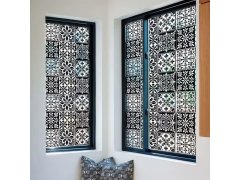 Ozdobná fólie na okno - vintage mozaika 6