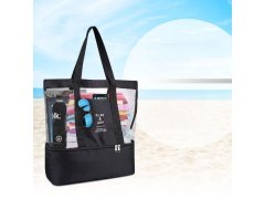 Plážová taška s&nbsp;termo přihrádkou - černá 7