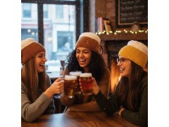 Pletená čepice - půllitr s&nbsp;uchem 4