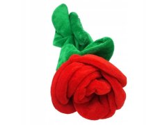 Plyšová červená růže 3