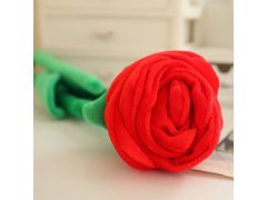 Plyšová červená růže 6