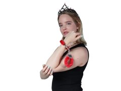 Plyšová pouta - červená 4