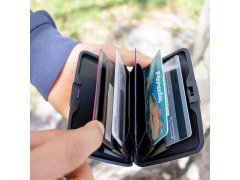 Praktická dokladovka/kovové pouzdro na karty - černá 5