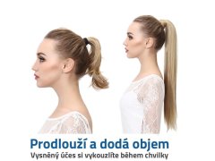 Příčesek do vlasů culík - plavá blond 2