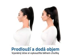 Příčesek do vlasů culík - tmavě hnědá 2