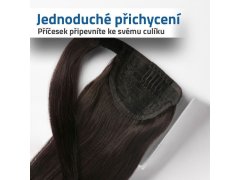 Příčesek do vlasů culík - tmavě hnědá 3