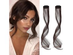 Příčesek do vlasů na klipu melír - hnědý 4