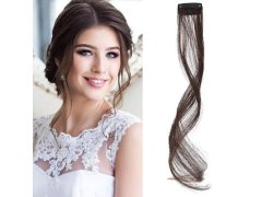 Příčesek do vlasů na klipu melír - hnědý 6