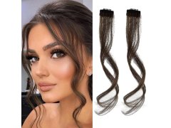 Příčesek do vlasů na klipu melír - hnědý 7