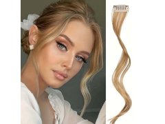 Příčesek do vlasů na klipu melír - tmavá blond