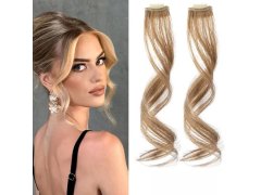 Příčesek do vlasů na klipu melír - tmavá blond 7