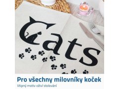 Prostírání na stůl kočka - tlapičky 2