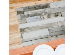 Protiskluzová předložka 90x60 cm - patinované dřevo 8