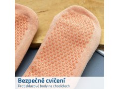 Protiskluzové ponožky - béžové 2