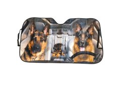 Protisluneční clona do auta s&nbsp;přísavkami - psi 7