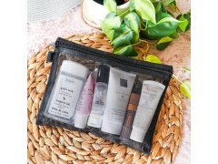 Průhledná kosmetická taštička se zipem