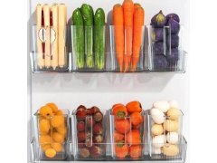 Průhledný organizér do lednice s&nbsp; úchytkou 9