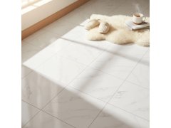 PVC samolepicí podlahové čtverce 30x30 cm - bílý mramor