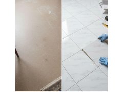 PVC samolepicí podlahové čtverce 30x30 cm - bílý mramor 4