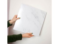 PVC samolepicí podlahové čtverce 30x30 cm - bílý mramor 9