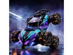 RC sportovní transformující auto na dálkové ovládání - 360° rotace, LED a&nbsp;kouřové efekty 3