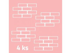 Šablony na malování zdi 4 ks - cihly