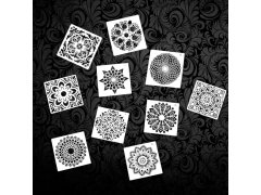 Šablony pro malování mandal 10 ks 10