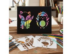 Šablony zvířátek na malování 13x13 cm 12 ks 9