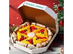 Sada 4 párů ponožek - pizza 18