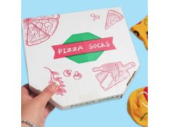 Sada 4 párů ponožek - pizza 8