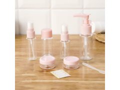 Sada cestovních lahviček na kosmetiku v&nbsp;taštičce do letadla 50 ml