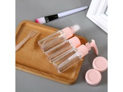 Sada cestovních lahviček na kosmetiku v&nbsp;taštičce do letadla 50 ml 10