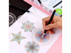 Sada kreslicích šablon - spirograf 14