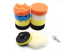 Sada leštících kotoučů na vrtačku 10 ks - průměr 10 cm