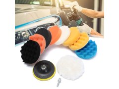 Sada leštících kotoučů na vrtačku 10 ks - průměr 8 cm