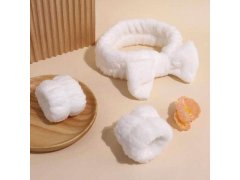 Sada náramků a&nbsp;čelenky na mytí obličeje