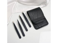 Sada pinzet 4 ks v&nbsp;pouzdru - černá 9