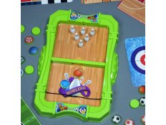 Sada sportovních stolních her 6v1 - fotbal, basketbal, curling, závody, kuželky, bowling 8