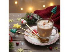 Sada vánočních lžiček v&nbsp;dárkové krabiččce 4 ks 5