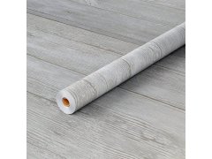Samolepicí fólie na podlahu 200x60 cm - šedé dřevo 2